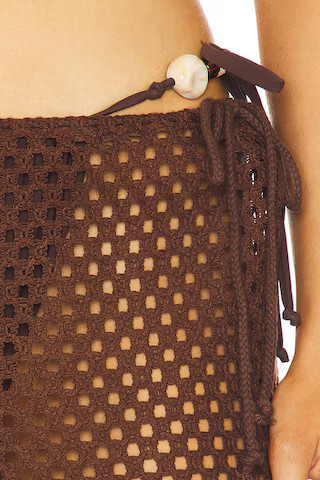 Krina Maxi Skirt in Dark Brown | Revolve Clothing (Global)