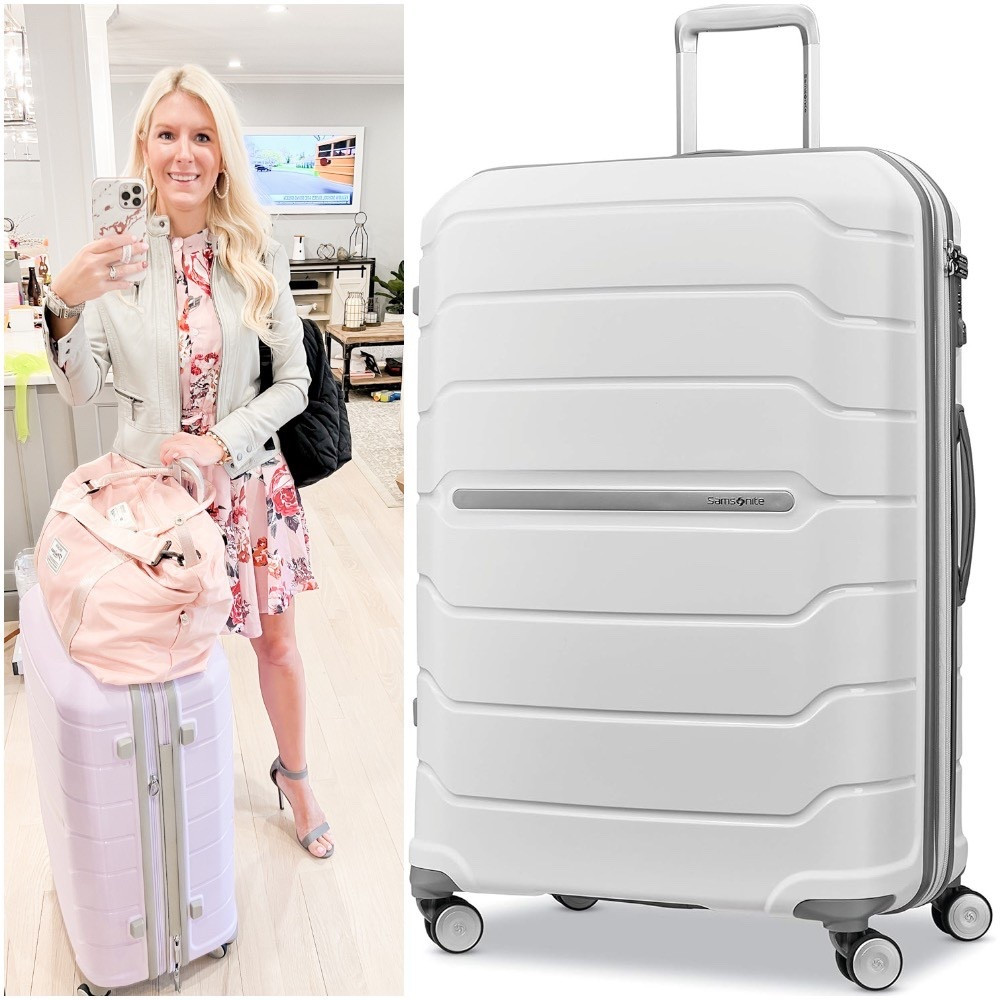 I've had this luggage for years, and it's held up great! These are normally $299.99.

Samsonite (black image below) has them on sale for $209 + 15% off with code SAVE15 making them $177

Amazon (white image below) also has many on sale, prices vary from as low as $164 in white up to $209 so based on your color one might be less on one site.

#LTKOver40 #LTKTravel #LTKSaleAlert