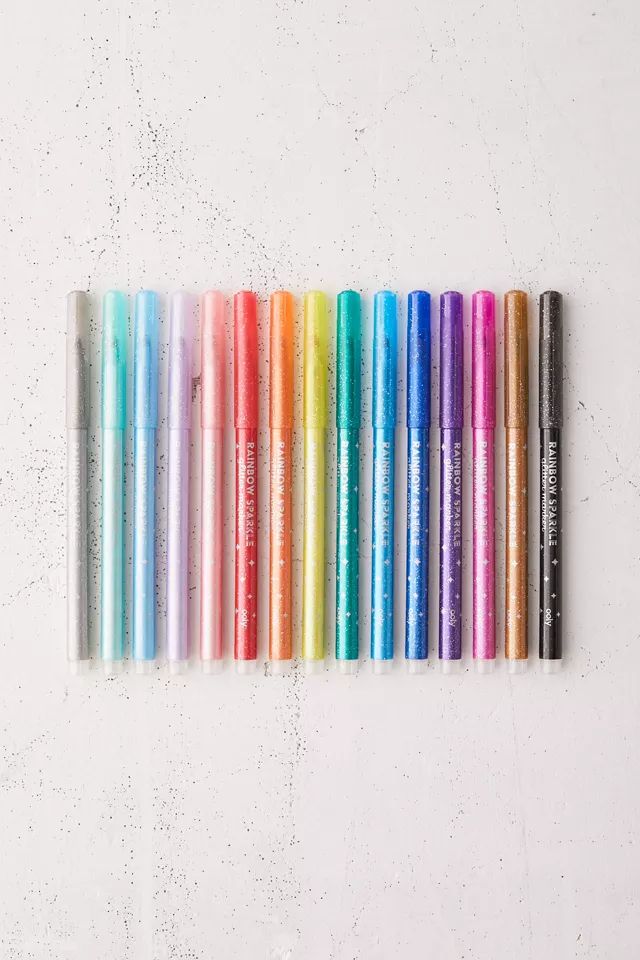 OOLY Rainbow Sparkle Glitter Marker Set | Urban Outfitters (US and RoW)