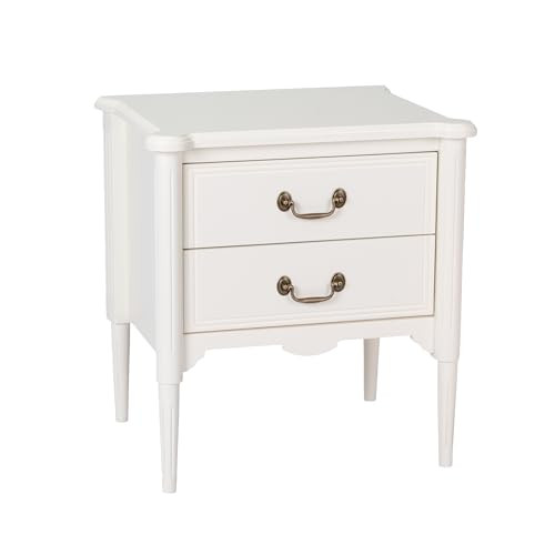 Design House Oxford End Table with Drawers, Antique White, 25.5 in H x 23.6 in W x 19.7 in D, 228... | Amazon (US)