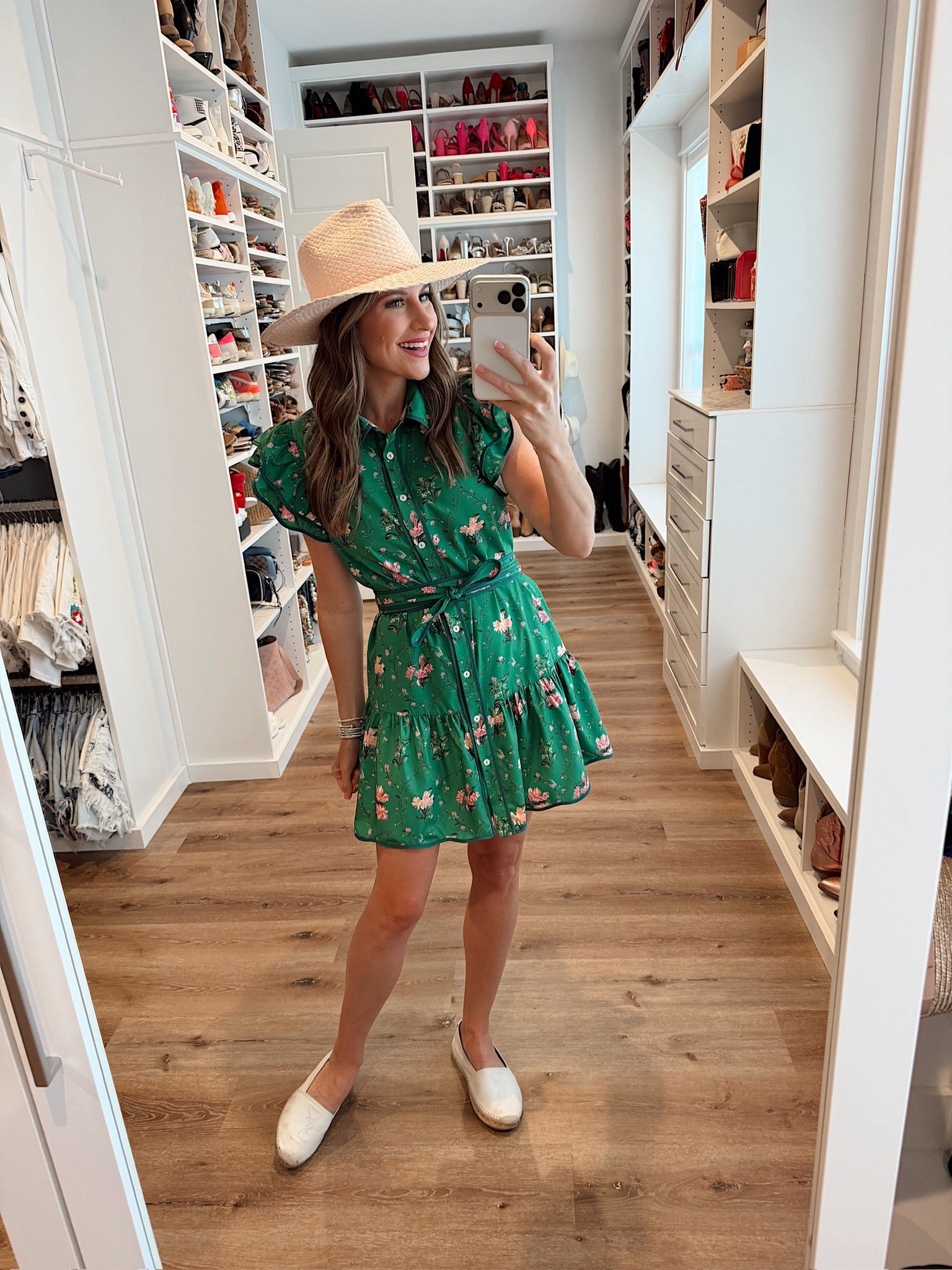 In a small dress, espadrille flats, hat and accessories for spring - fits tts.

#LTKootd #LTKgrwm #LTKSeasonal