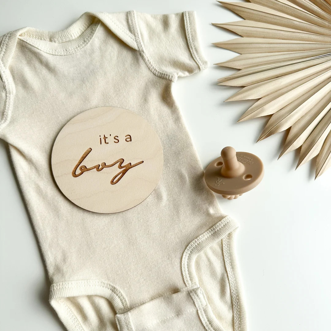 Surprise Gender Sign Surprise Gender Reveal Minimalist - Etsy | Etsy (US)