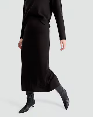 F&F Textured Midi Co-ord Pencil Skirt in Brown | Tesco F&F