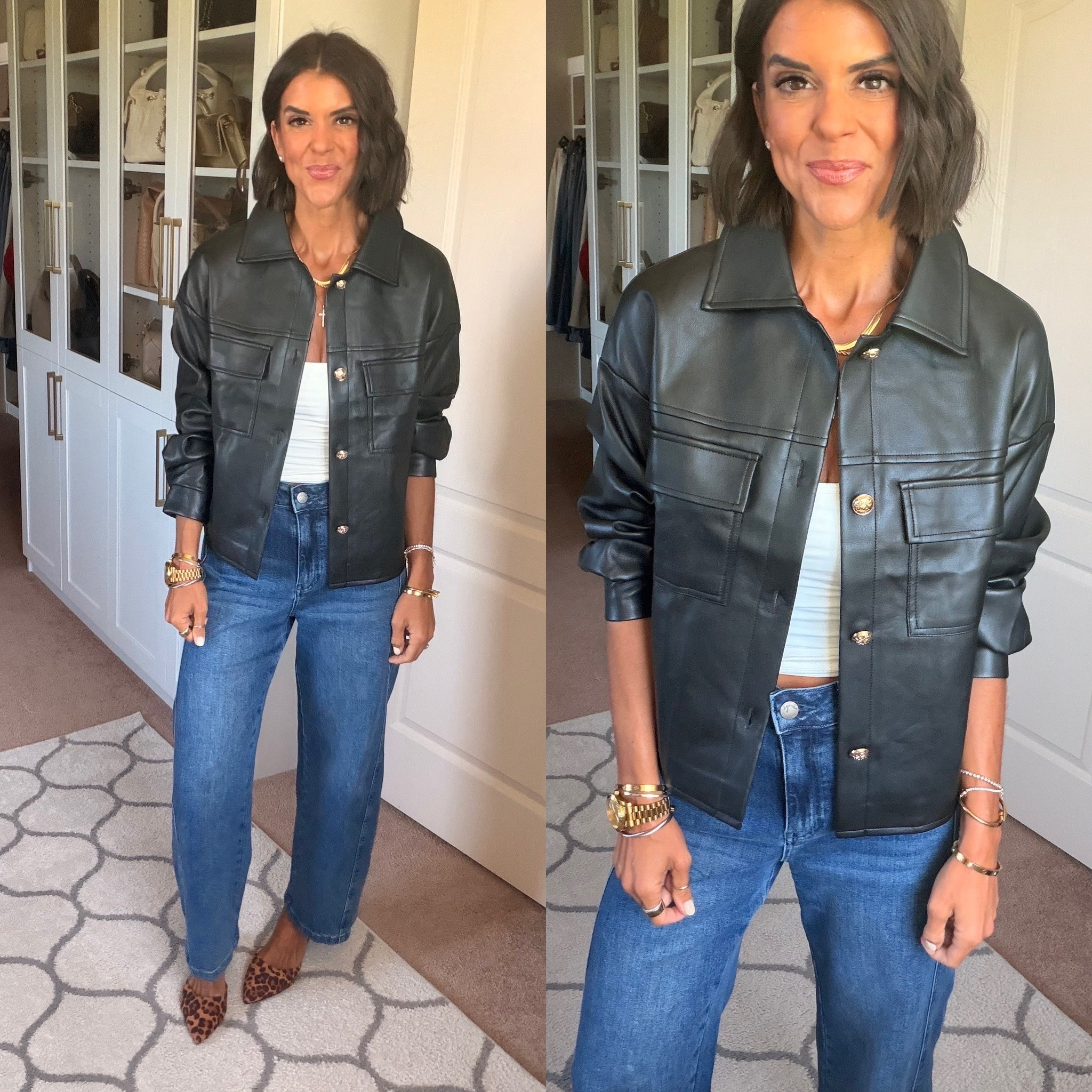 Size small in jacket size 0 in jeans

#LTKootd #LTKdayinmylife #LTKgrwm