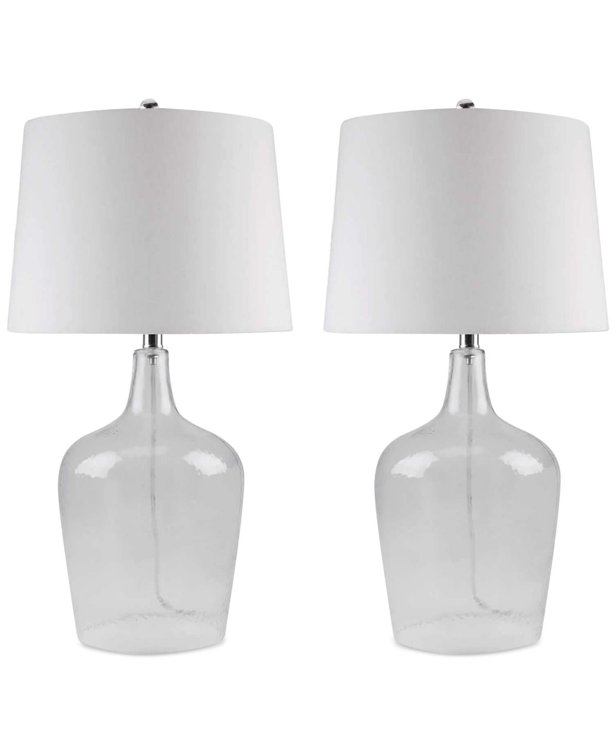 Abbyson Set of 2 Zen Clear Glass Table Lamps | Macys (US)