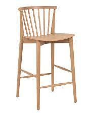17x37 Solid Oak Wood Marley Counter Stool | TJ Maxx