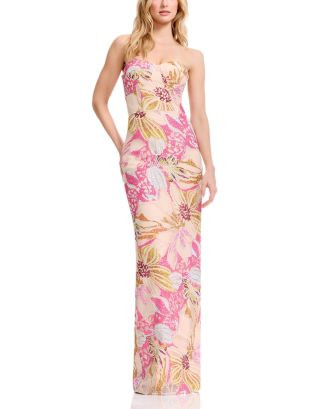 Strapless Sweetheart Bustier Sheath Gown | Bloomingdale's (AU)