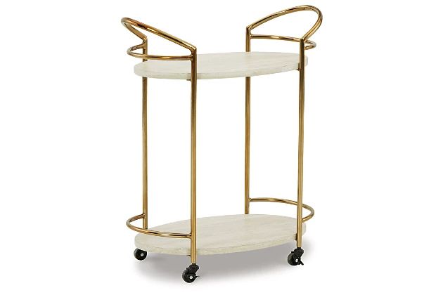 Tarica Bar Cart with Casters | Ashley Homestore