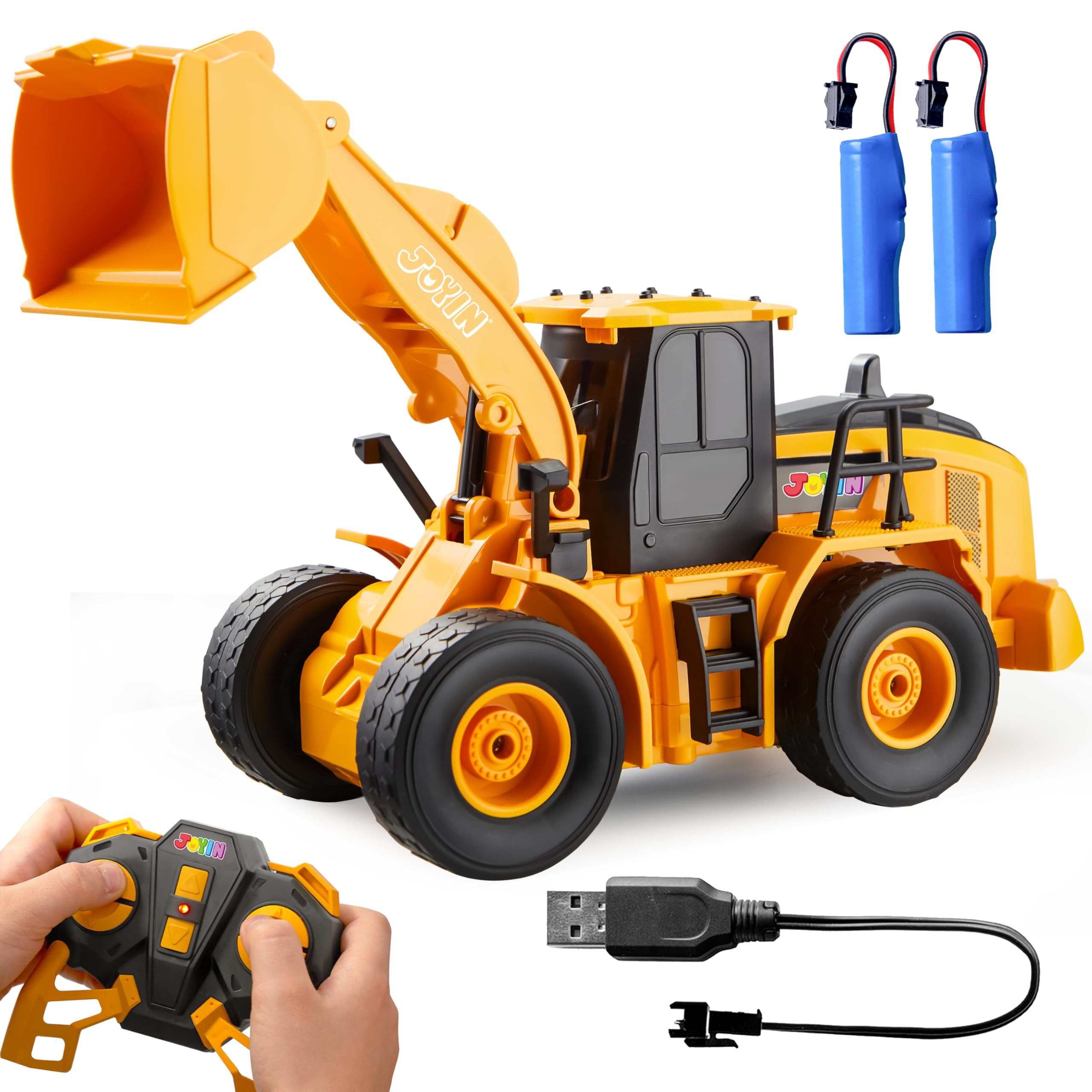 JOYIN Remote Control Construction Toys, 2.4Ghz RC Play Truck with Light, Front Loader Toys for Bo... | Amazon (US)