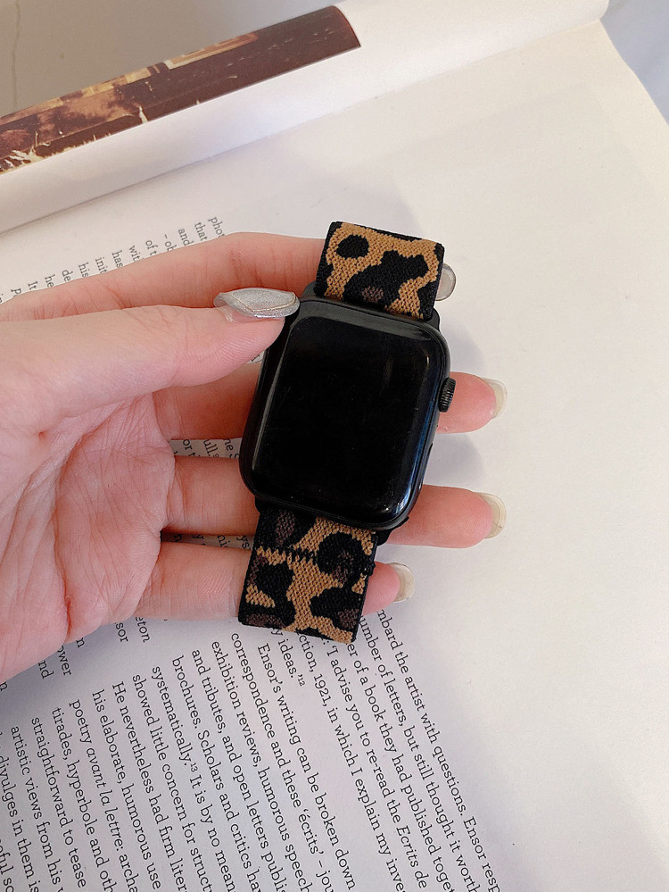 Braided Leopard Watchband Compatible With Apple Watch | SHEIN