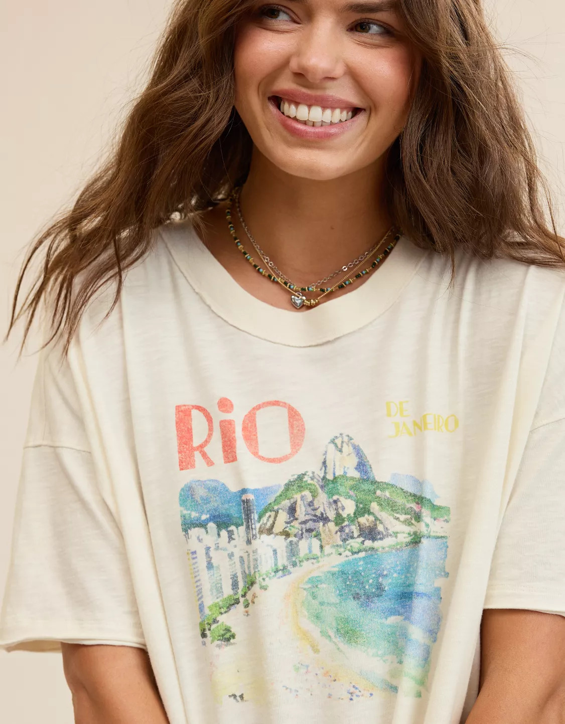 Aerie Oversized Crew Boyfriend T-Shirt | Aerie