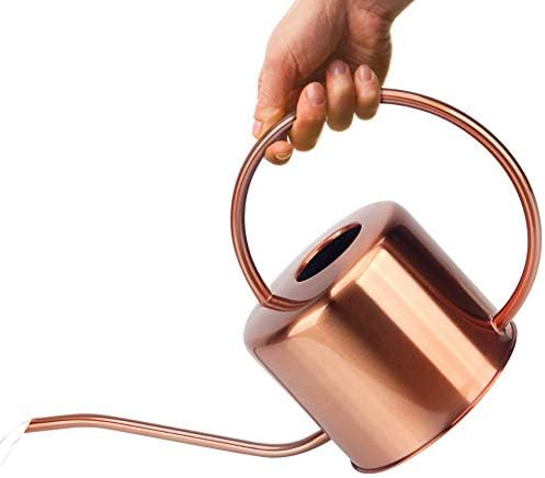 KIBAGA Decorative Copper Colored 40oz Watering Can - Easy Pour Gooseneck Spout for Fast and Easy Ind | Amazon (US)