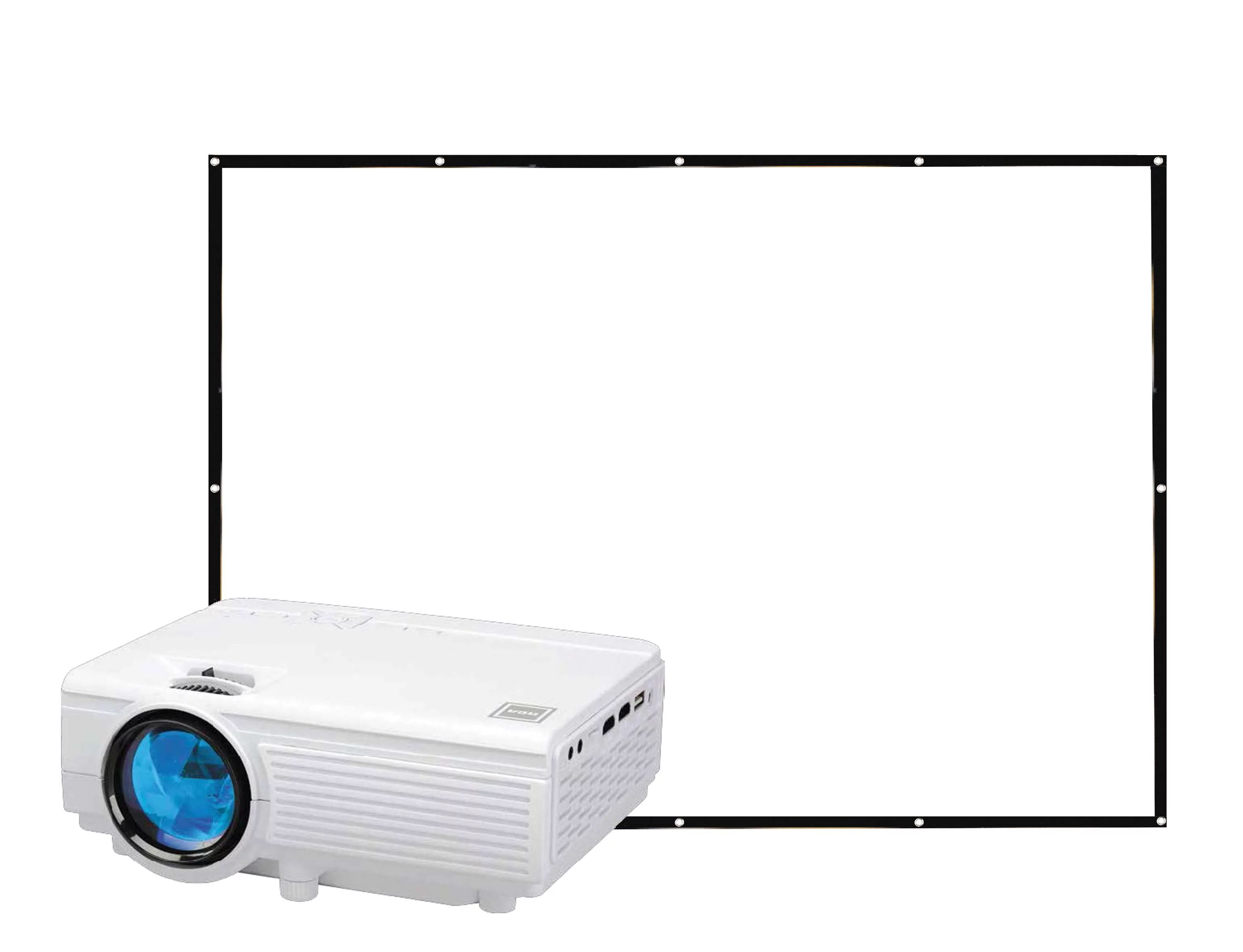 RCA, 480P LCD HD Home Theater Projector with Bonus 100" Fold up Projector Screen, RPJ166-Combo | Walmart (US)