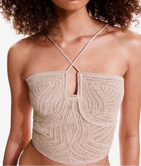 Crochet lace up crop top 

#LTKSeasonal #LTKfindsunder50 #LTKstyletip