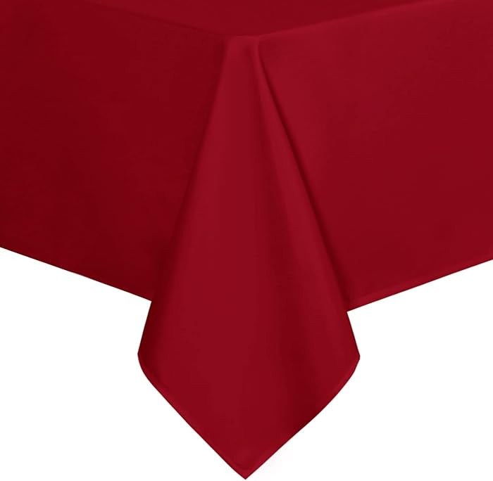 sancua Rectangle Tablecloth - 60 x 84 Inch - Stain and Wrinkle Resistant Washable Polyester Table... | Amazon (US)