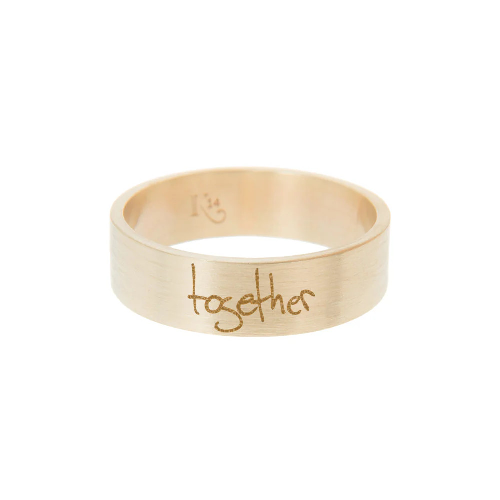Wide Graffiti Ring | K Kane Jewelry | K Kane (US)