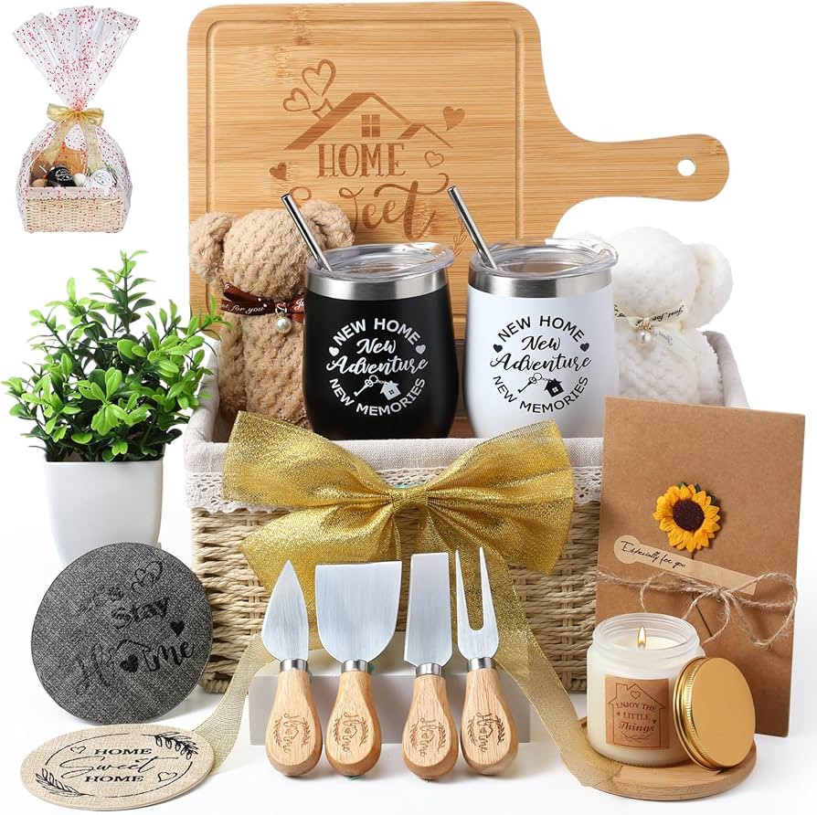 House Warming Gifts Basket 21 Pieces Housewarming Gift for New Apartment Closing Gifts for Buyers... | Amazon (US)