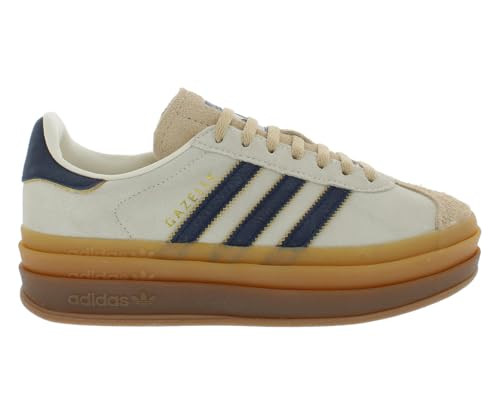 adidas Gazelle Bold Womens Shoes Size 7.5, Color: Taupe/Navy/Tan | Amazon (US)