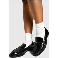 Womens Snaffle Loafers - Black - 10 | boohoo (US & Canada)