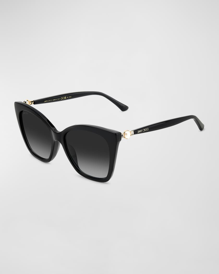 Rua/G Pearly Acetate Cat-Eye Sunglasses | Neiman Marcus