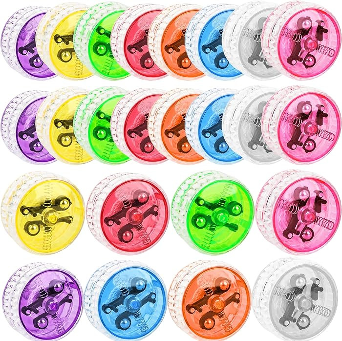 24 Pack LED Light Up Yo Yo Glow in The Dark Yo Yos for Beginner Level Birthday Party Favors Class... | Amazon (US)