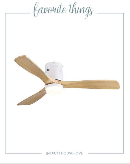 This ceiling fan is so light weight and easy to install. Comes in several color combos. 

#LTKhome