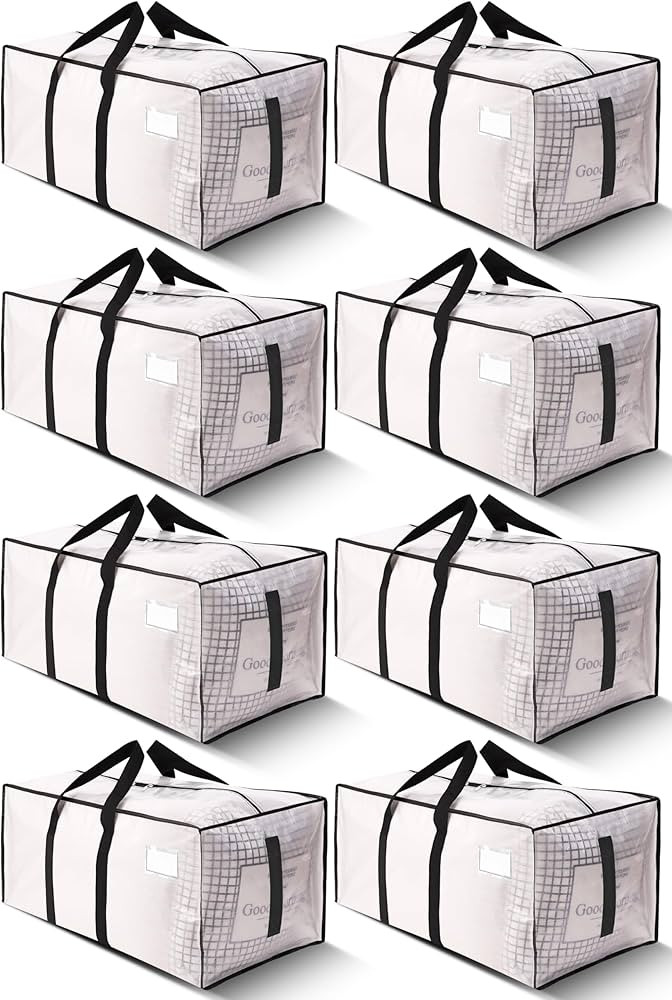 HOMESURE Supports 200lbs Heavy Duty Moving Bags - Strong Zipper & Wrap-Around Handles - Water-Res... | Amazon (US)