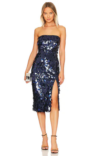 Armelle Dress in Ink | Revolve Clothing (Global)