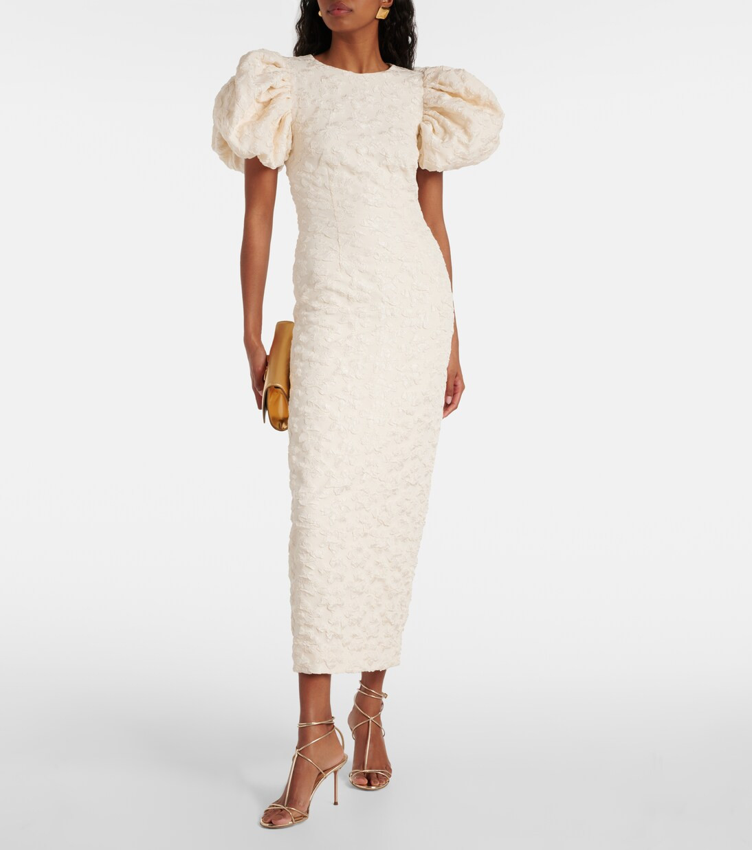 Bridal floral jacquard midi dress | Mytheresa (US/CA)