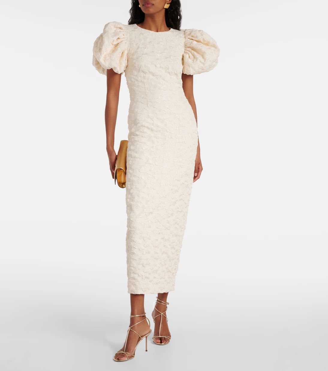 Bridal floral jacquard midi dress | Mytheresa (US/CA)