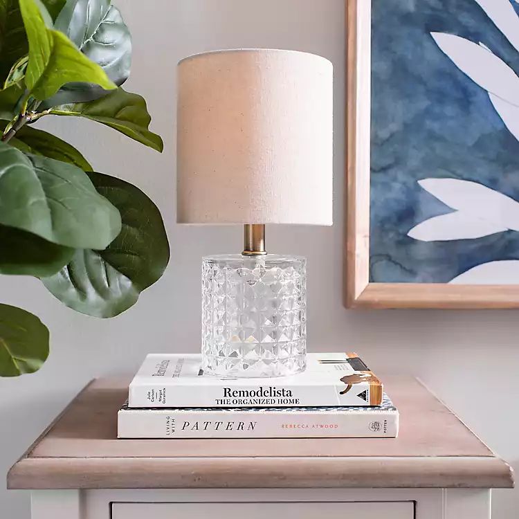 Clear Bali Cut Glass Table Lamp | Kirkland's Home