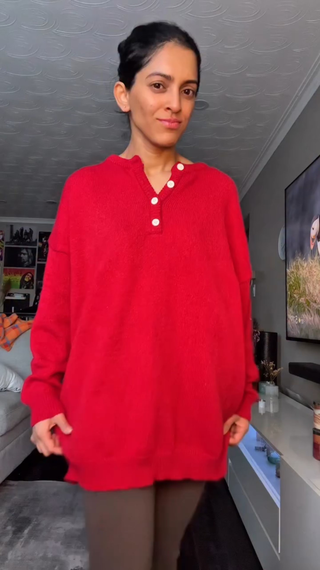 Women’s Soft Solid Color Henley Collar red Sweater Top from @linentoday.official 
Made from a wool-viscose blend — soft, warm, smooth, and breathable.
Colorfast fabric that won’t fade after washing.

#linentoday #naturalcomfort #christmassweater #sweaterweather