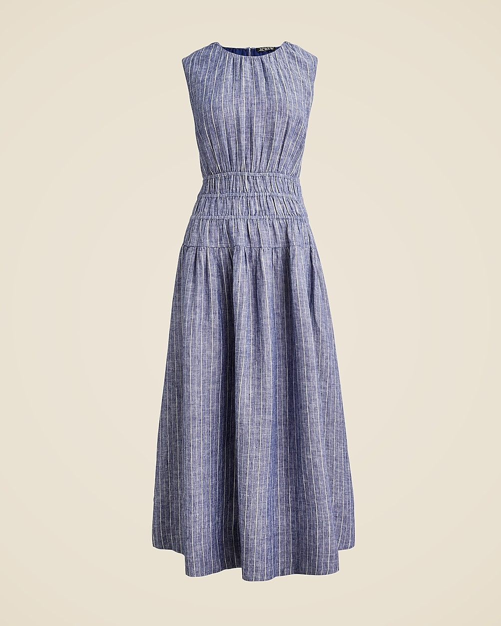 Hyacinth dress in striped linen | J. Crew US