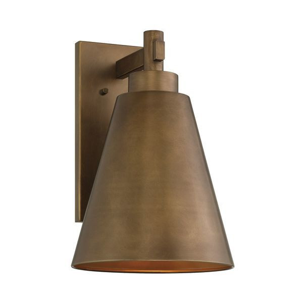 Ryder 1-Light Outdoor Wall Lantern in Atlas Bronze | Scout & Nimble