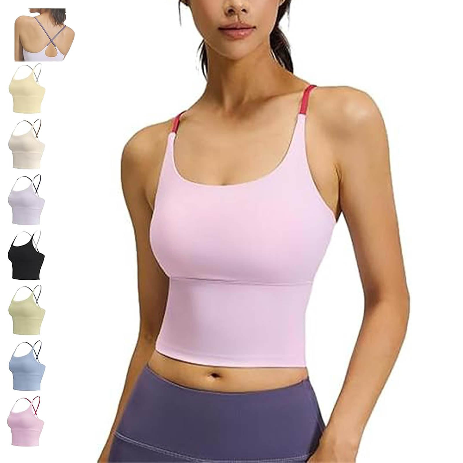 Yksaix Sports Bra Criss Cross Tank, Women's Racerback Tank Top, Sporty Womens Plain Criss Cross B... | Amazon (US)