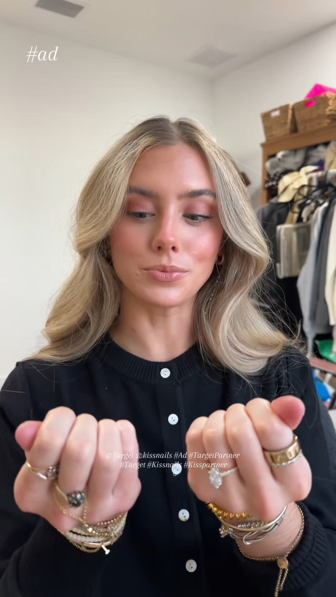 #Ad #TargetPartner restocked my press on nail collection because press on nails are THE BEST! I got a bunch of the @kissnails from @Target. The style I am using today is the KISS Nails Magnetic Press-On Fake Nails - Medium Almond - Apple Blossom. 💅 KISS Press On Nails include more nails in a wider variety of sizes for an enhanced natural fit. Experience a flawless look that lasts up to 14 days. Enjoy unmatched quality with no damage to your natural nails.

🚨Be sure to save this post for the next time you do press on nails! Apply even pressure on all edges of the nail, not just the center. Avoid washing your hands or getting your nails wet for at least an hour after application. Start with the pinky and always end with the thumb. More pressure = the longer your nails will stick. Layout the corresponding nail size for each nail before application. Size down in nail if you’re in between sizes! Ex. If the six feels kinda big, go with the five. Create a note in the notes app of your phone of your nail sizes to save time. @shop.ltk #LTKIT #Target #Kissnails #Kisspartner #nailtok #diynails #diymani #nails #nailsinspo #nailart #pressonnails #nailvlog #manicureideas #newnails #nailsonabudget #pressonnailreview #boycottborningnails press on nails, nails at home, nail art, nail inspo, spring nails, spring nail inspo.

#LTKgrwm #LTKBeauty #LTKselfcare