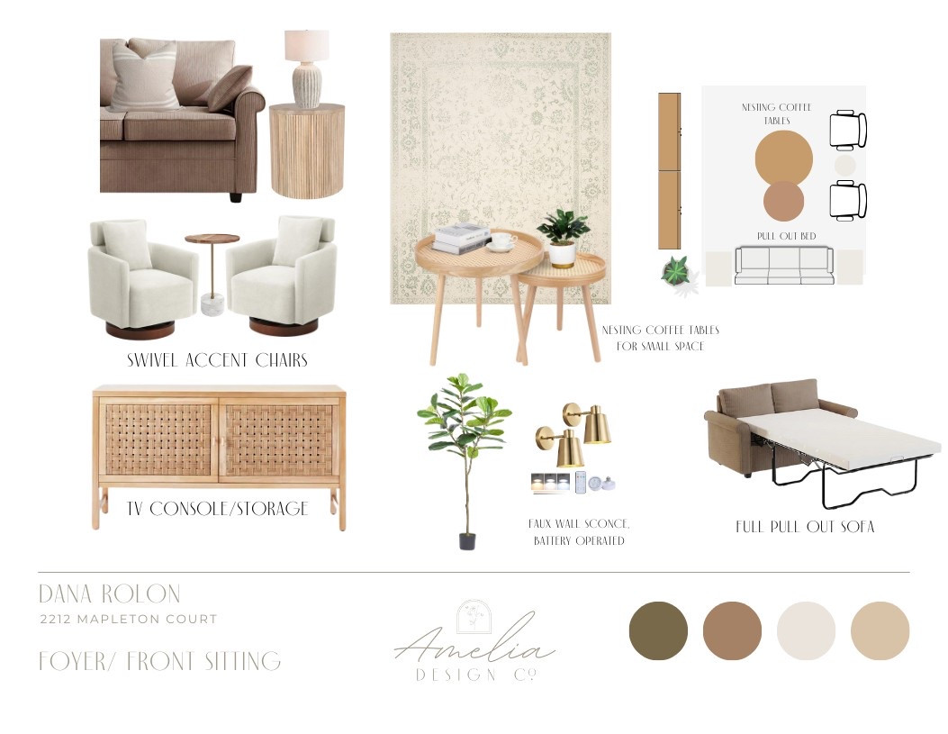 Modern boho sitting room - perfect for a small area or apartment! It’s important to think about scale when selecting the right pieces for your space. If you need help, I am your go to! 
#smallspaces #smallspacedesign #furnishings #modernboho #neutrals #functionmeetsform

#LTKStyleTip #LTKHome #LTKSaleAlert