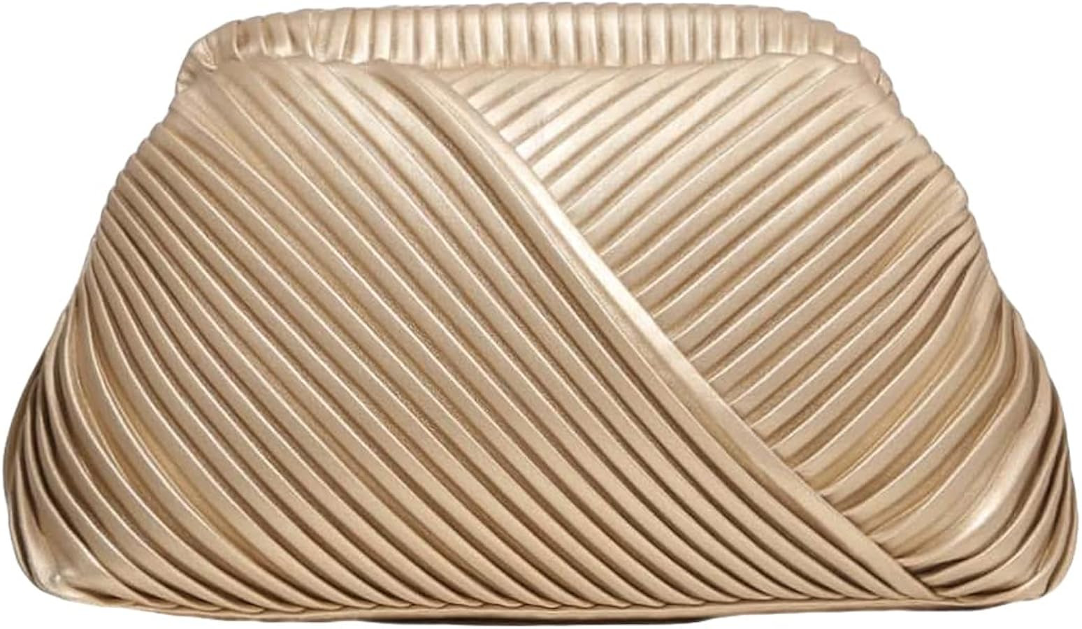 Verdusa Women's Ruched Clutch Handbags PU Leather Evening Bag Mini Purse | Amazon (US)