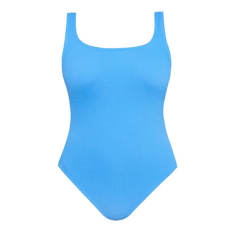 Time and Tru Women’s and Plus Crinkle One Piece Swimsuit, Sizes XS-3X | Walmart (US)