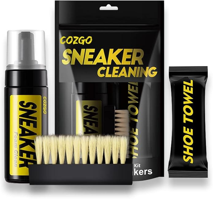 COZGO Shoe Cleaner Kit for Sneaker, Water-Free Foam Sneaker Cleaner 5.3Oz with Shoe Brush and Sho... | Amazon (US)