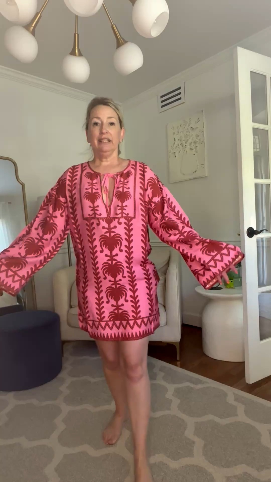 Resort dresses that work beyond the pool are always a yes for me. I love that this one can be worn as a cute dinner look, vacation outfit, or thrown over a bathing suit when you want a little more coverage walking around the resort. The colors are so fun for summer and the fit is easy, breezy, and comfortable in the heat. Perfect for vacations, pool days, beach trips, or just feeling put together without trying too hard. Linked my dress and sizing details in LTK.

#ltkstyle #ltktravel #resortwear #vacationstyle #petitefashion #over40style #summerstyle #beachvacation #resortoutfit #poolsidestyle #vacationoutfits #coastalstyle #marylandinfluencer #easternshoremd #styledontheshore #coastalchicstyle

#LTKSwim #LTKSeasonal #LTKPetite