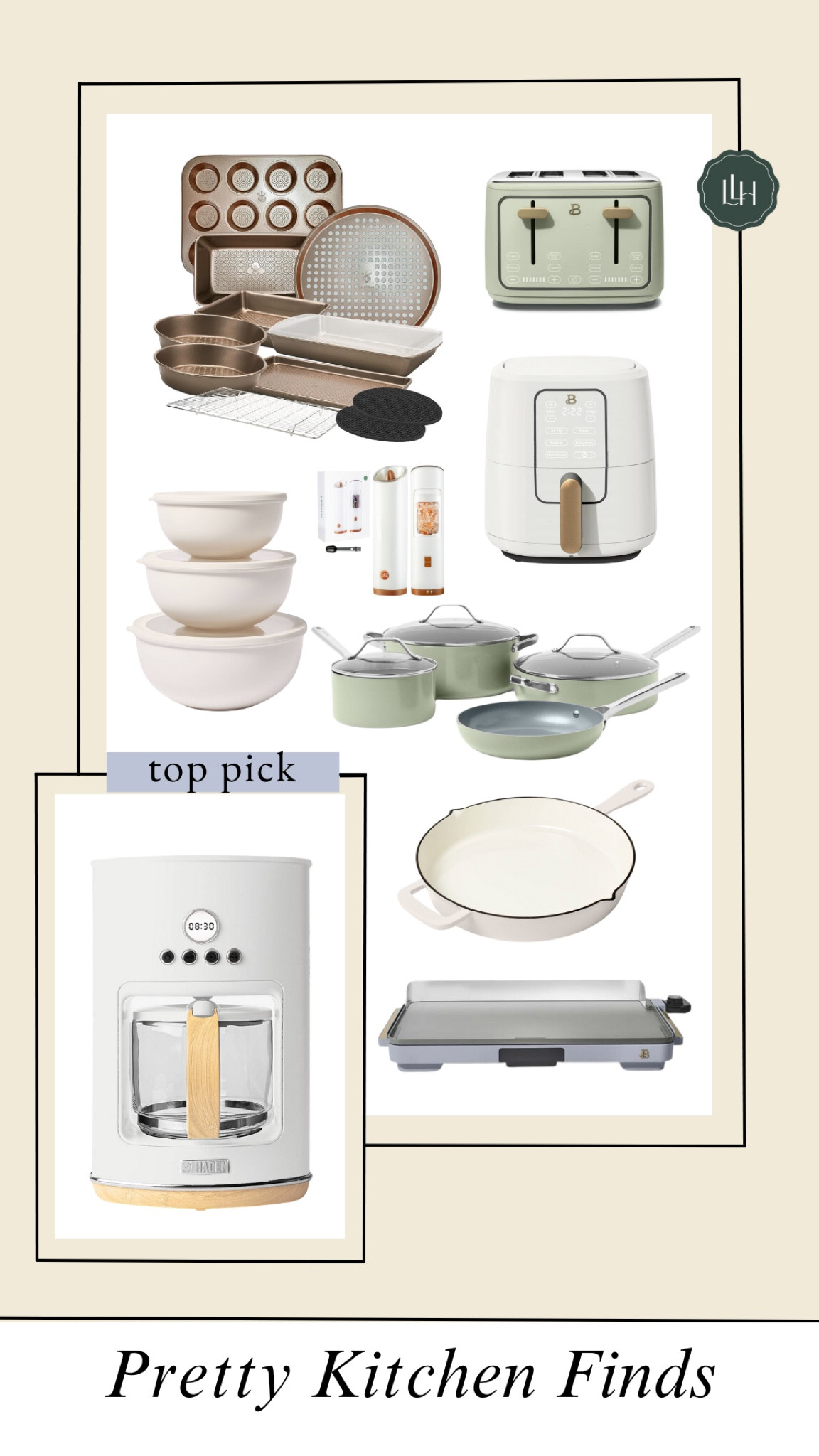 Browsing target kitchen, amazon kitchen gadgets, and Walmart pretty kitchen appliances today! These are some of the most aesthetically pleasing pieces to add to your kitchen.

Target Kitchen | Grandmillennial Home | Kitchen Gifts | Home Gifts | Walmart Kitchen | Target Figmint | Holiday Hostess Gift | Kitchen Appliances | Air Fryer | Cookware | Pots and Pans | Cookware Set

#LTKhome #LTKGiftGuide #LTKfamily