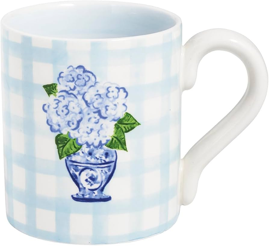 Mud Pie Ceramic Hydrangea Mug | Amazon (US)