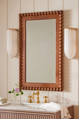 Pippa Wood Bobbin Mirror | Anthropologie (US)