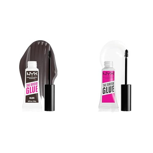 NYX PROFESSIONAL MAKEUP The Brow Glue Extreme Hold Tinted & Clear Eyebrow Gels Bundle | Amazon (US)