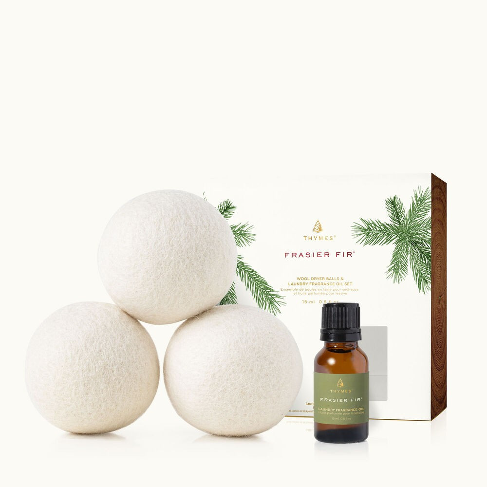 Frasier Fir Dryer Balls & Fragrance Oil Set | Laundry Care | Thymes