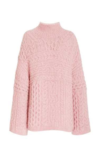 Raw Cable-Knit Oversized Wool-Blend Sweater | Moda Operandi (Global)