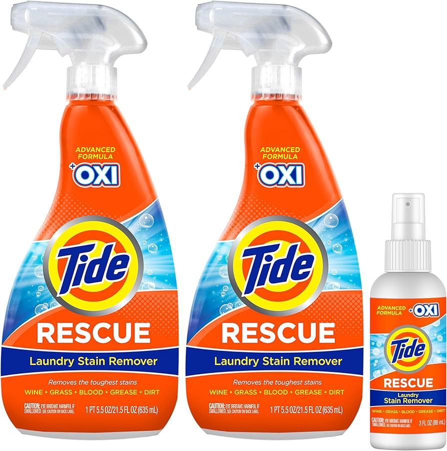 Tide Laundry Stain Remover with Oxi, Rescue Clothes, Upholstery, Carpet and more from Tough Stain... | Amazon (US)