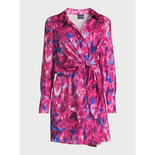 Scoop Women’s Mini Dress with Side Tie, Sizes XS-XXL | Walmart (US)