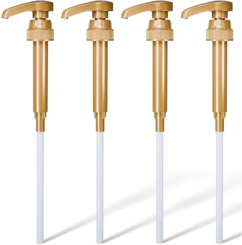 4 Pcs Coffee Syrup Pump Dispenser - Compatible with Torani and Skinny 25.4 oz (750ml) Glass Syrup... | Amazon (US)